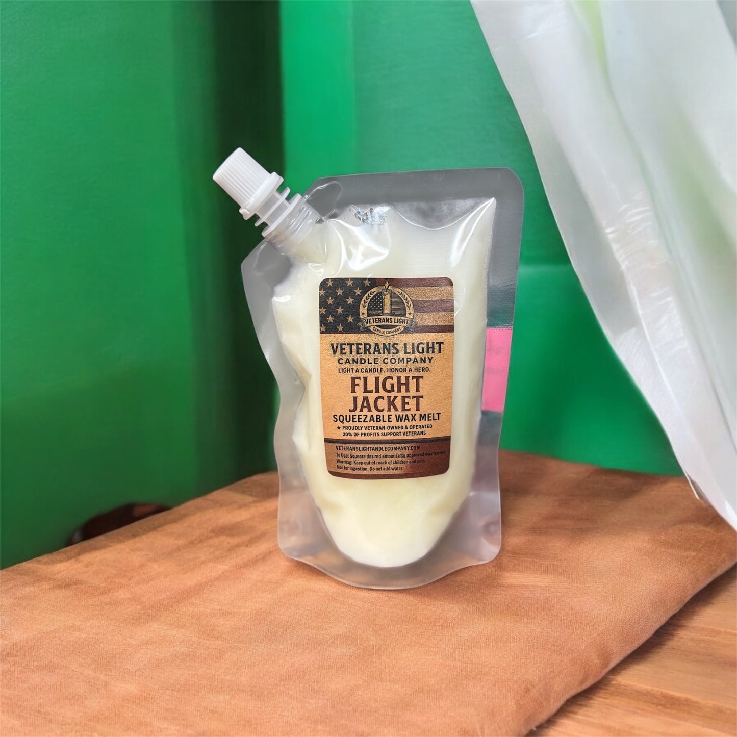 Flight Jacket Candle – Bold Leather & Amber Luxury