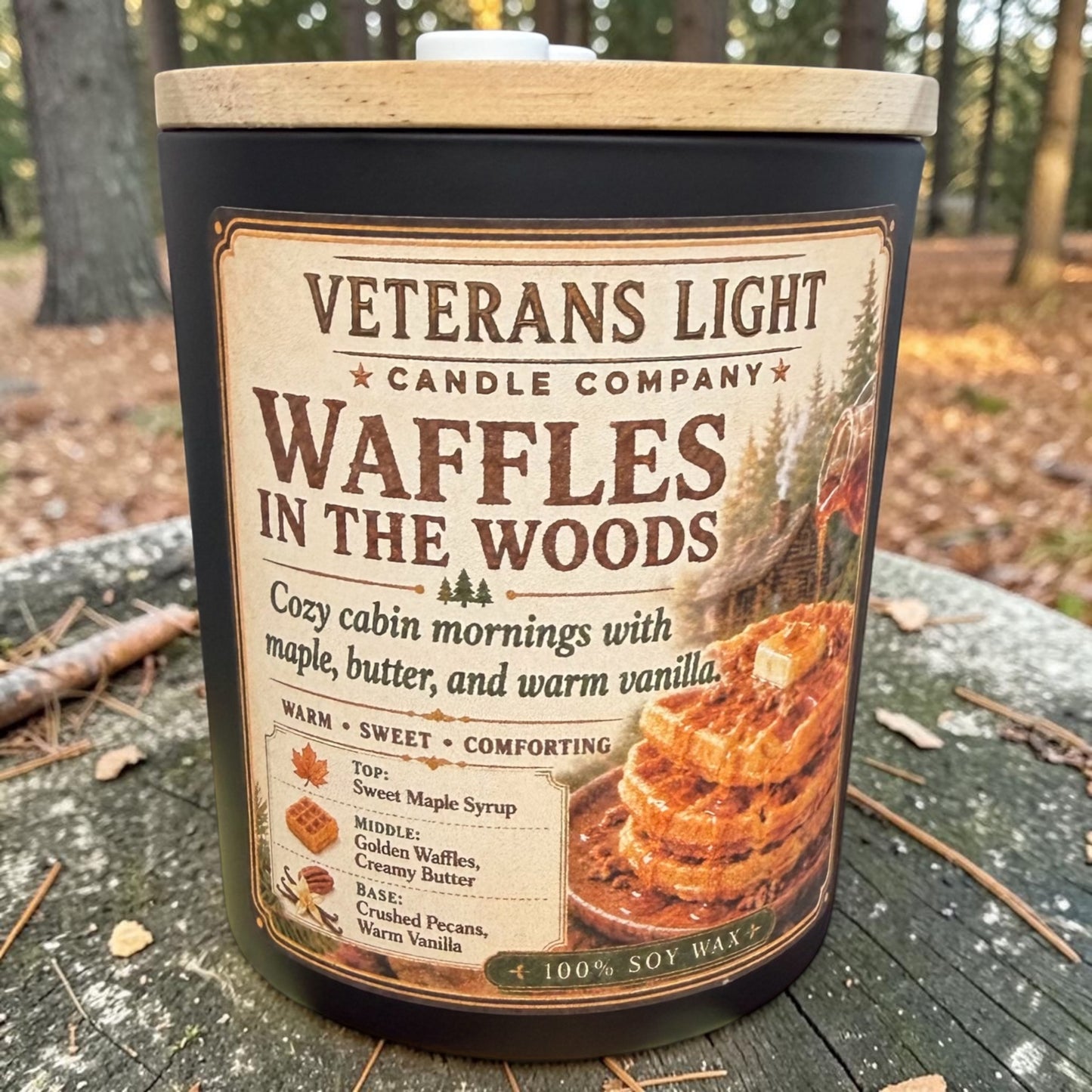 Waffles in the Woods Candle – Sweet, Cozy & Rustic