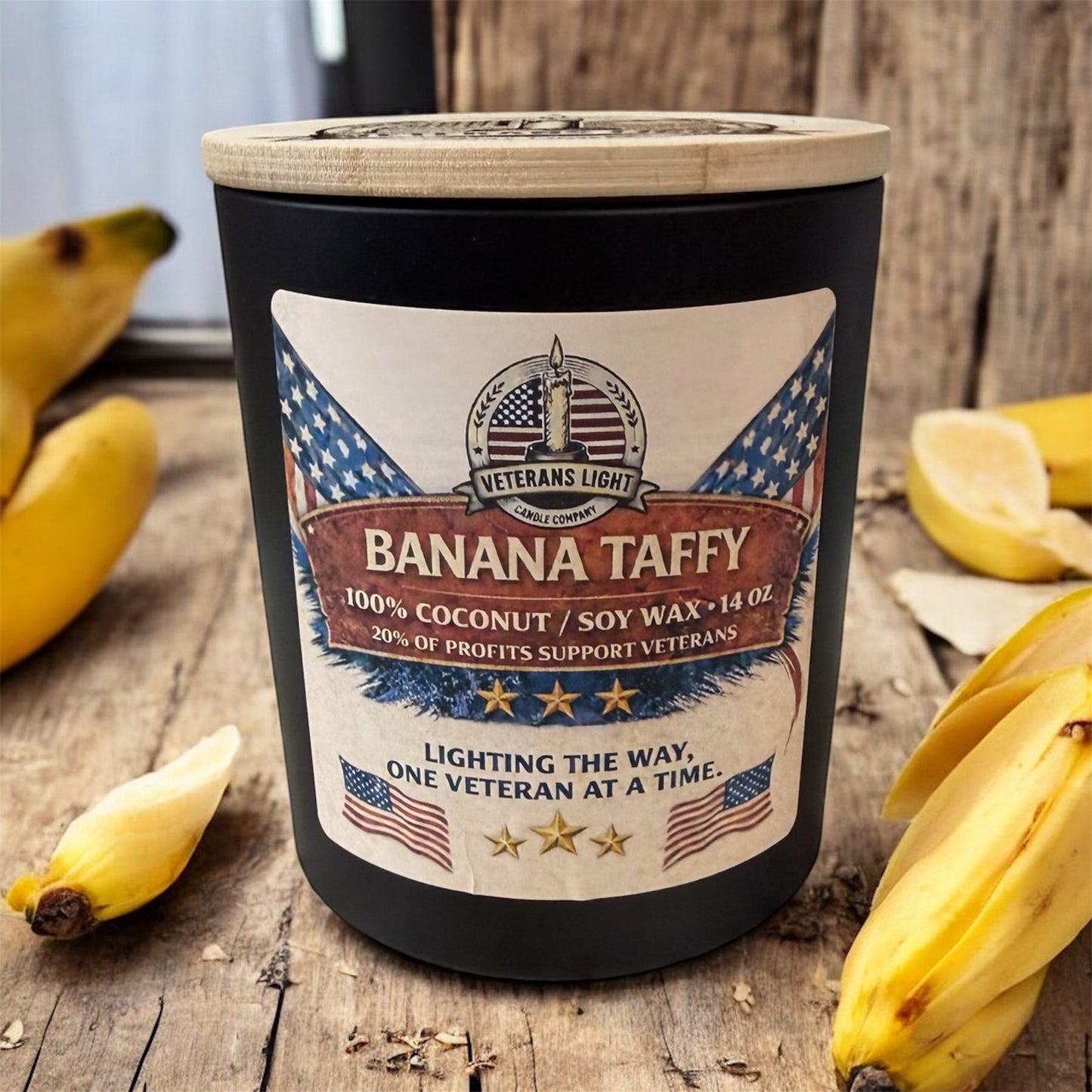 Banana Taffy – Hand-Poured Soy & Coconut Wax Candle