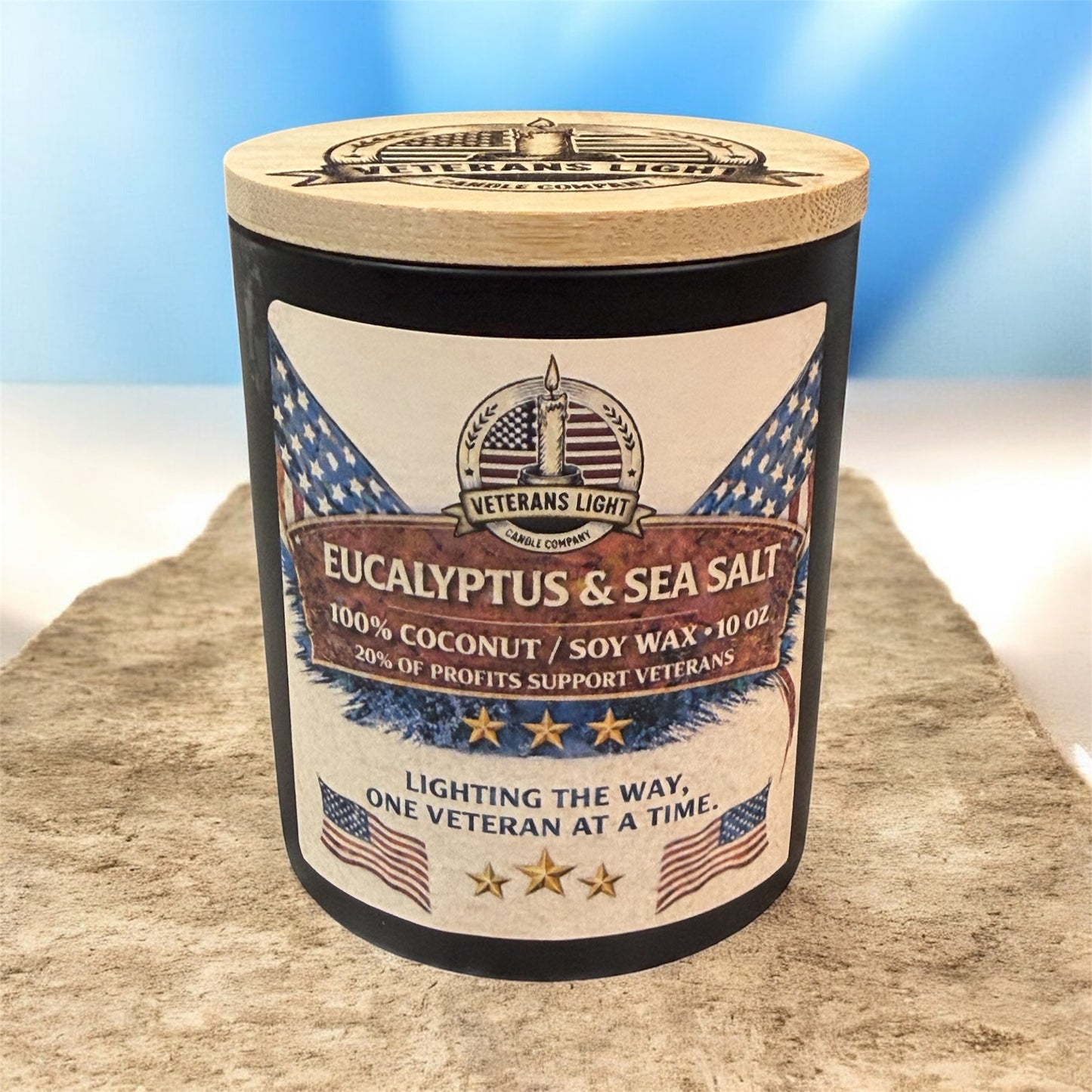 Eucalyptus & Sea Salt Candle – Fresh, Serene, Coastal