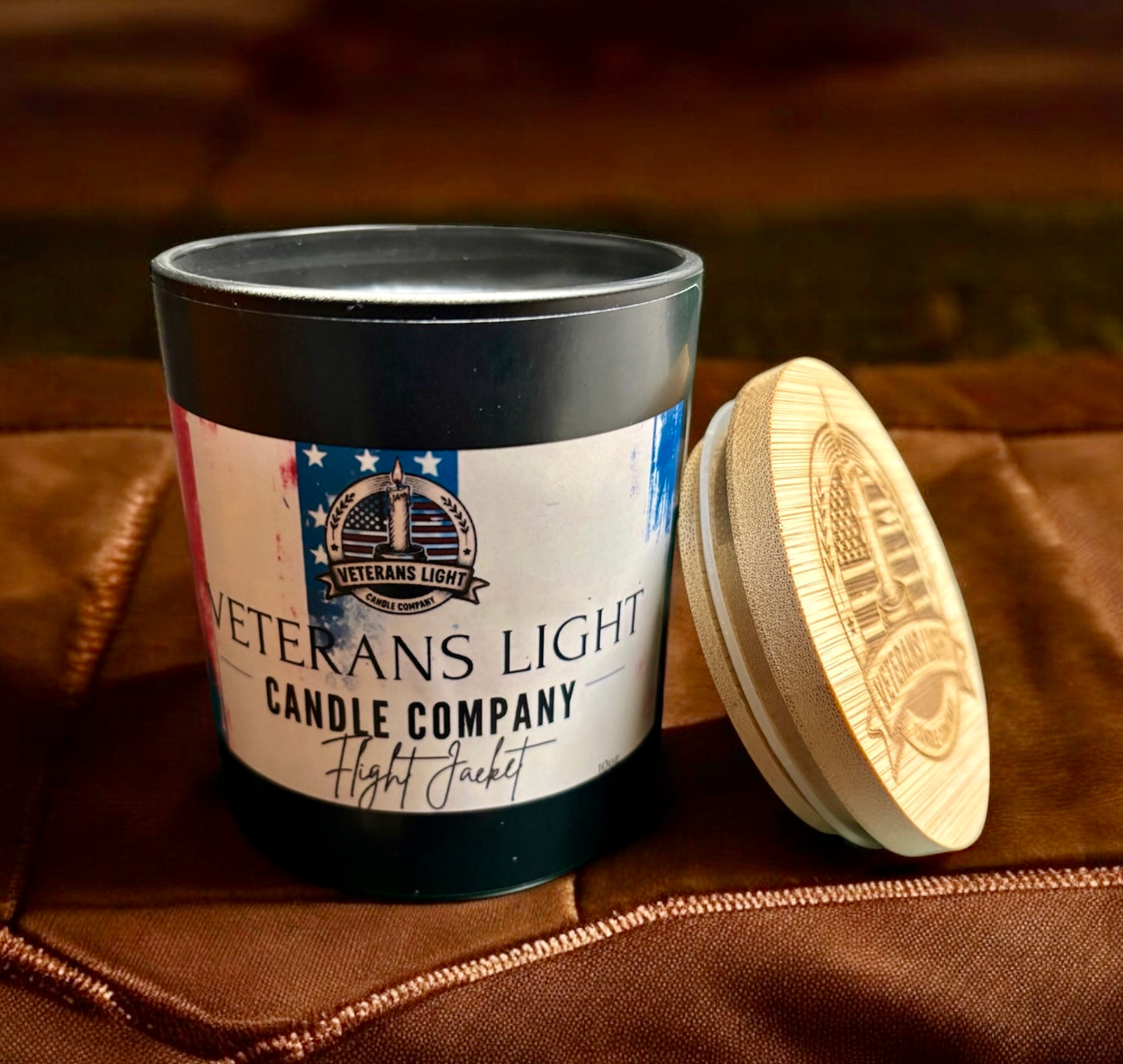Flight Jacket Candle – Bold Leather & Amber Luxury