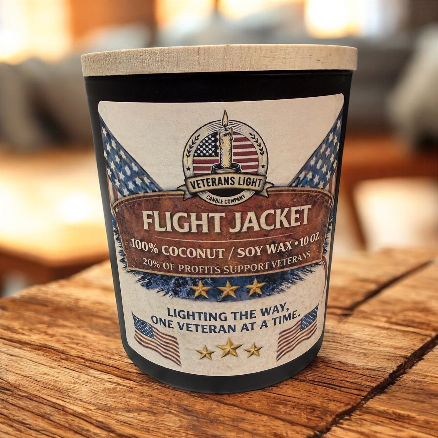 Flight Jacket Candle – Bold Leather & Amber Luxury