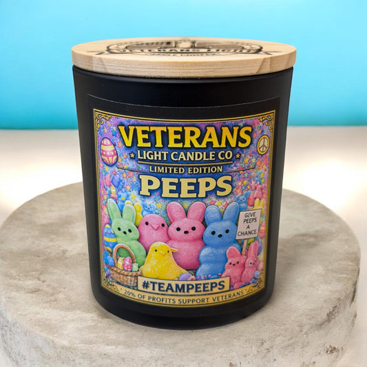 Limited Edition Peeps Candle – Marshmallow Buttercream Vanilla | Veterans Light Candle Co