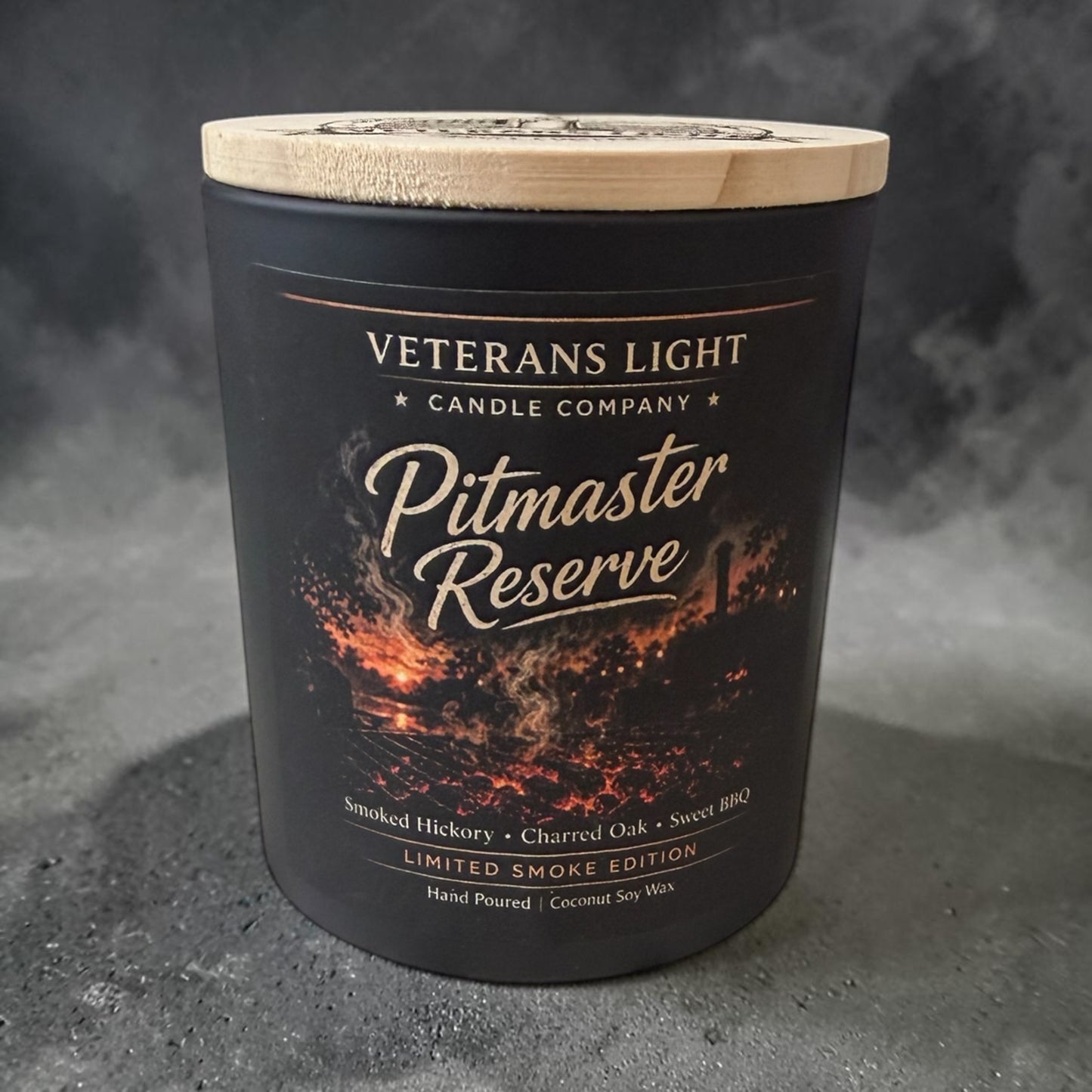 Pitmaster Reserve – Limited Smoke Edition (10oz Coconut Soy Candle)