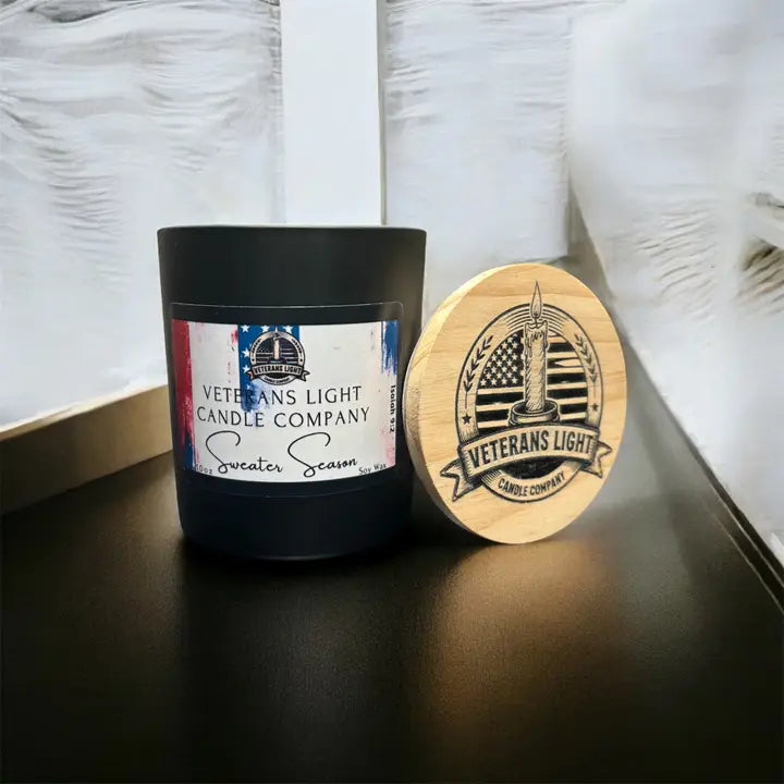 Sweater Season | Cozy Autumn Soy Candle – Mint, Apple & Moss